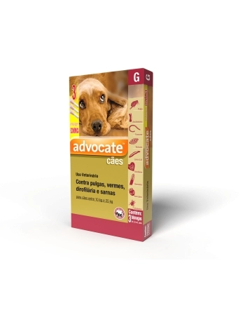 ADVOCATE DOG 2,5 ML (10 - 25KGS) COMBO - 03 DOSES