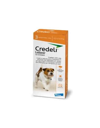 CREDELI TAB 225 MG (5,5 - 11KGS) - 03 DOSES