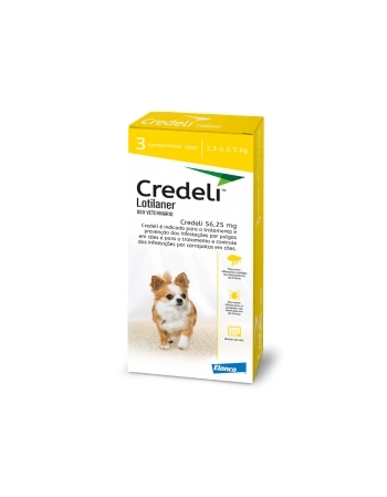 CREDELI TAB 56.25 MG (1,3 - 2,5KGS) - 03 DOSES