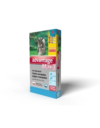 ADVANTAGE MAX 3 1,0 ML (4 - 10KGS) COMBO - 03 DOSES