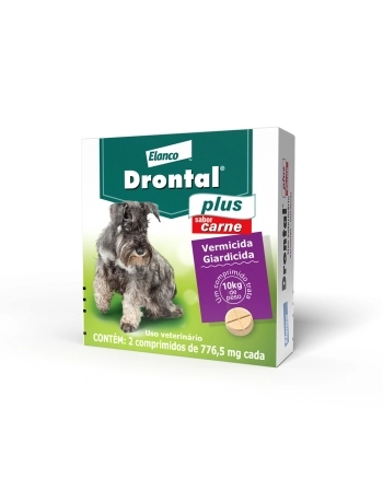 DRONTAL PLUS - CÃES 10KGS - CX. 2 COMP.