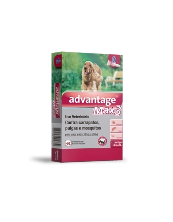 ADVANTAGE MAX 3 2,5 ML (10 - 25KGS) - 01 DOSE