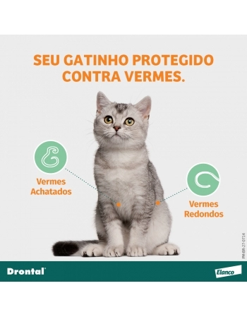 DRONTAL S.O 0,35 ML - GATOS 0,5 A 2,5KGS - 1 BISNAGA