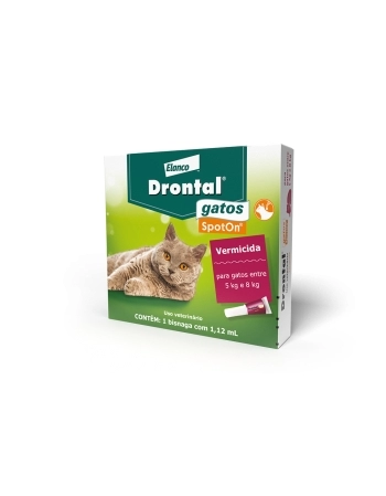 DRONTAL S.O 1,12 ML - GATOS 5,0 A 8,0KGS - 1 BISNAGA