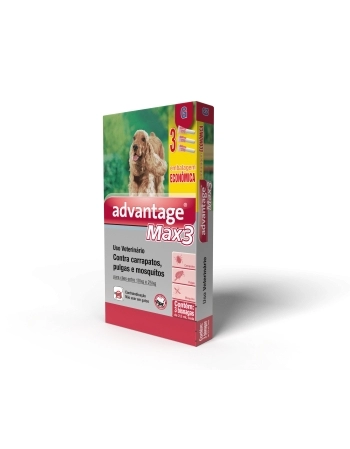 ADVANTAGE MAX 3 2,5 ML (10 - 25KGS) COMBO - 03 DOSES