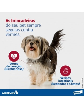MILBEMAX C 2,5 / 25 MG - CÃES ATÉ 5KGS - CX. 2 COMP