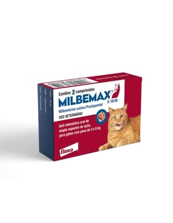MILBEMAX G 16/40 MG - 8 KGS - CX. 2 COMP