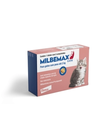 MILBEMAX G 4/10 MG - 2 KGS - CX. 2 COMP