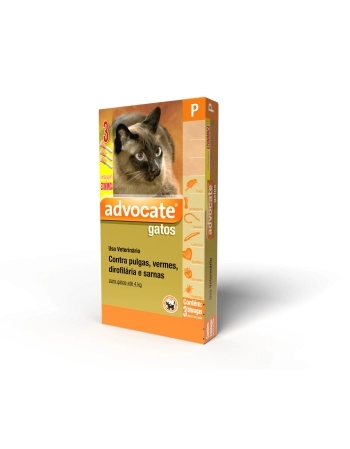 ADVOCATE CAT 0,4 ML (ATÉ 4KGS) COMBO - 03 DOSES