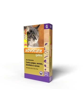 ADVOCATE CAT 0,8 ML (4 - 8KGS) COMBO - 03 DOSES