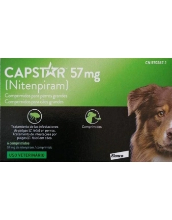 CAPSTAR 57.0 MG - CX. 6 COMP.