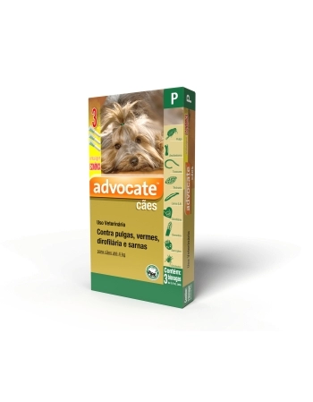 ADVOCATE DOG 0,4 ML (ATÉ 4KGS) COMBO - 03 DOSES